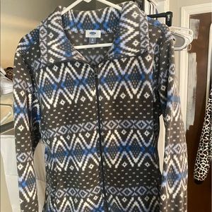 Old navy fleece patterned jacket